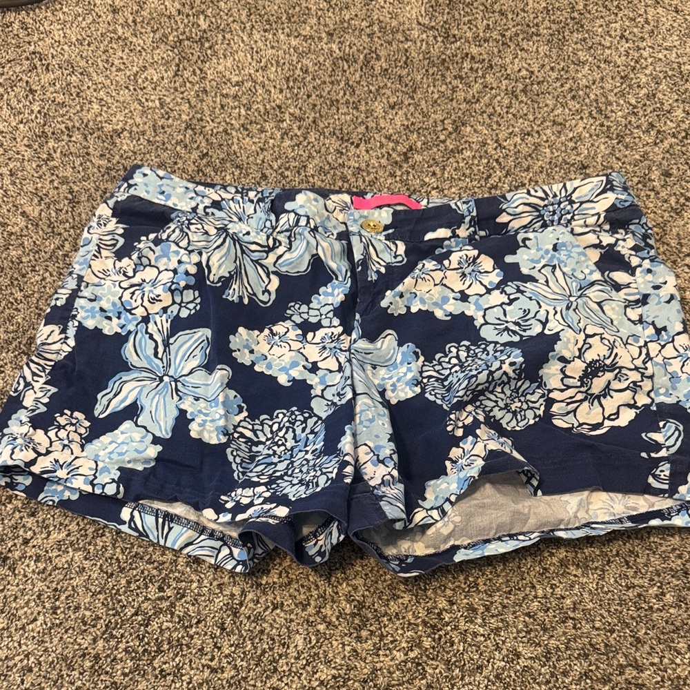 Floral Blue Women's Shorts